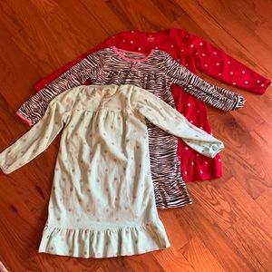 3 nightgown bundle Carters size 6-7